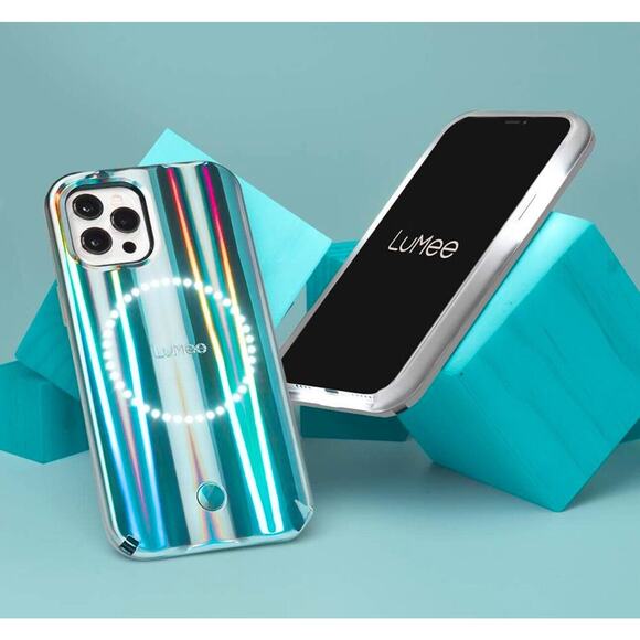 LuMee x Paris Hilton Halo Original Lighted Case for iPhone 12 Pro Holograph NWT - Picture 8 of 10